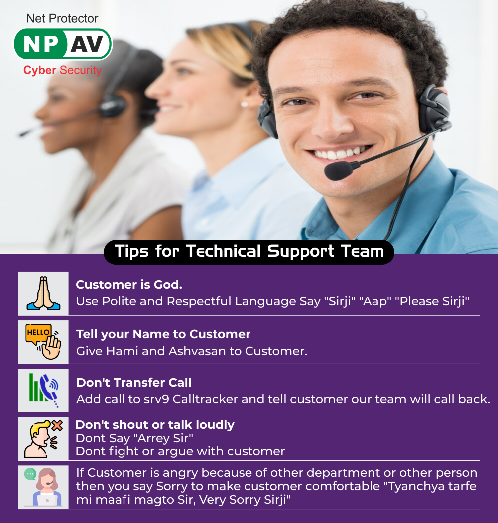 Tips for support staff